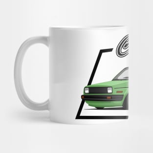 car sedan classic mode green Mug